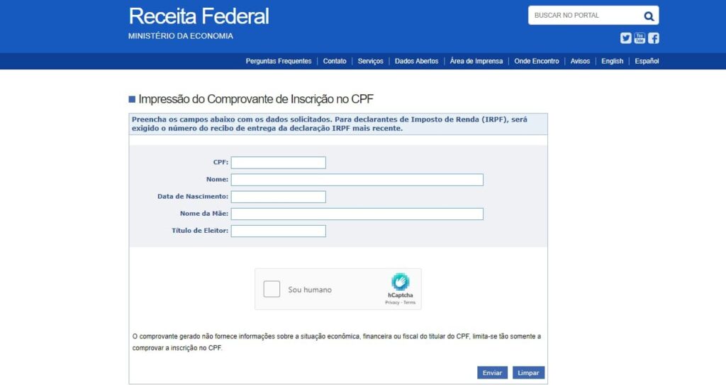 Como emitir o CPF digital