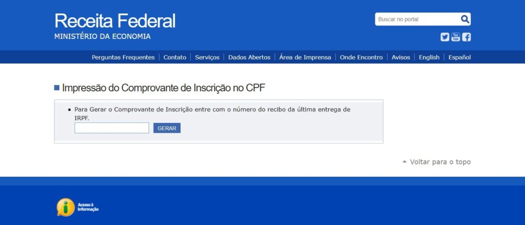 Como emitir o CPF digital