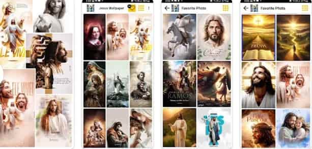Celular com imagens de Jesus