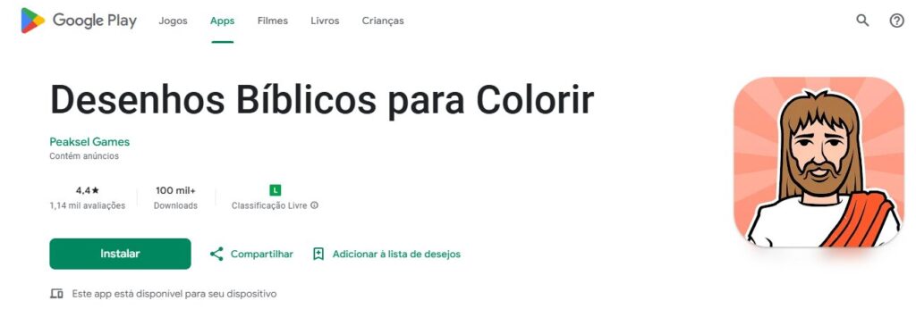 Desenhos bíblicos para colorir