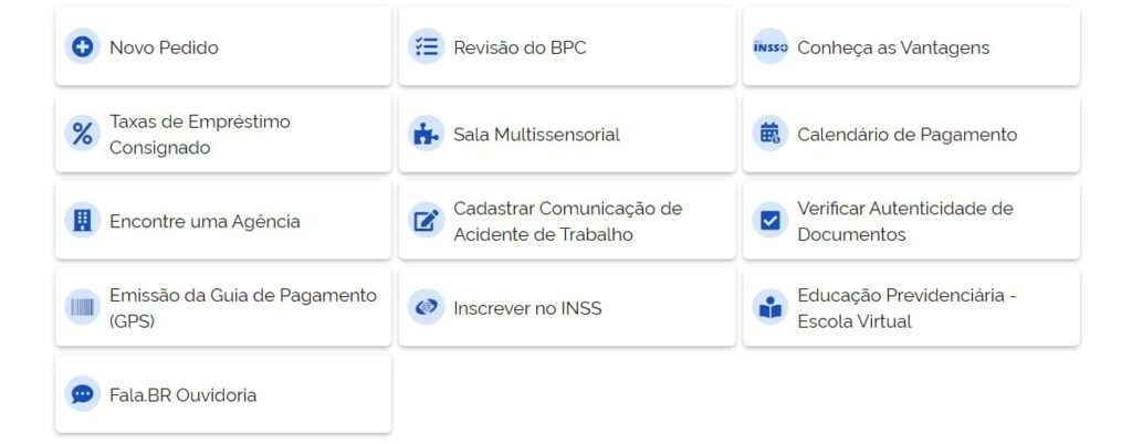 Serviços do Meu INSS