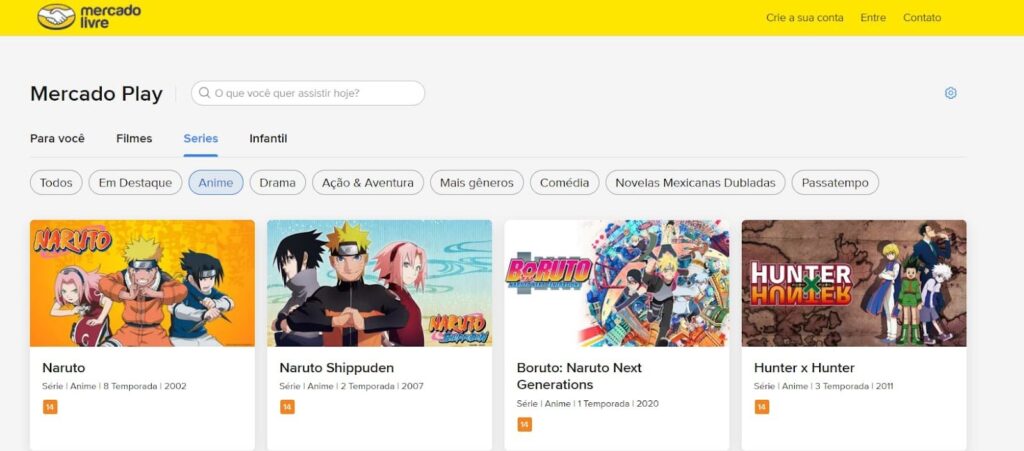 Assistir animes online grátis