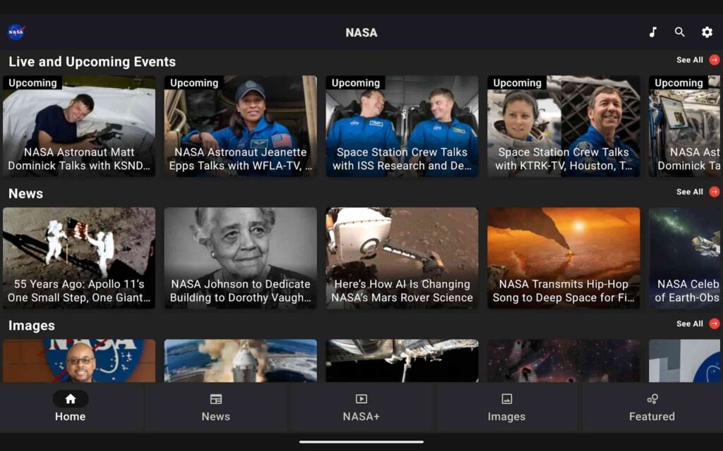 Aplicativo da NASA
