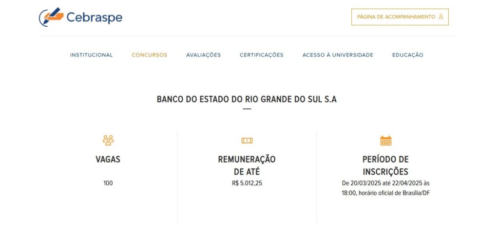 Concurso do Banrisul 2025