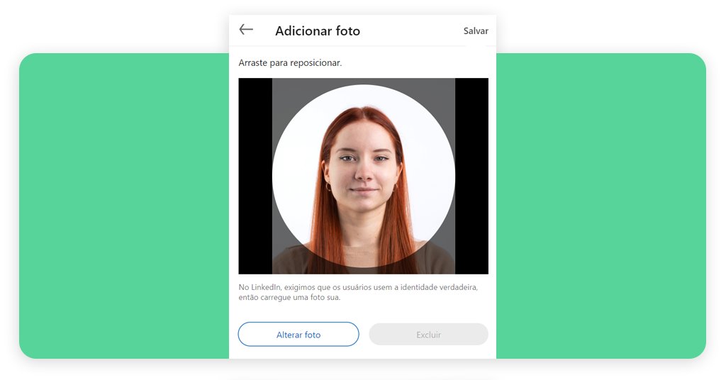 Editar foto para o LinkedIn