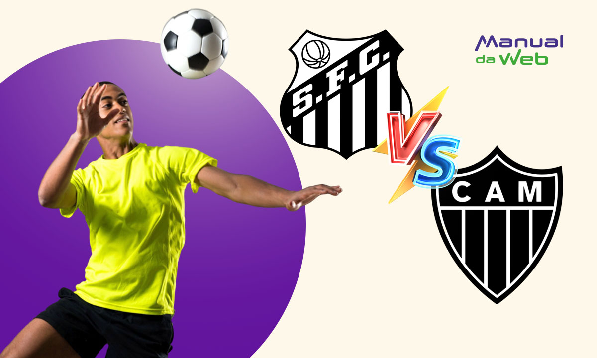Santos x Atlético MG hoje