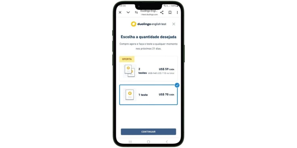 Duolingo tem certificado
