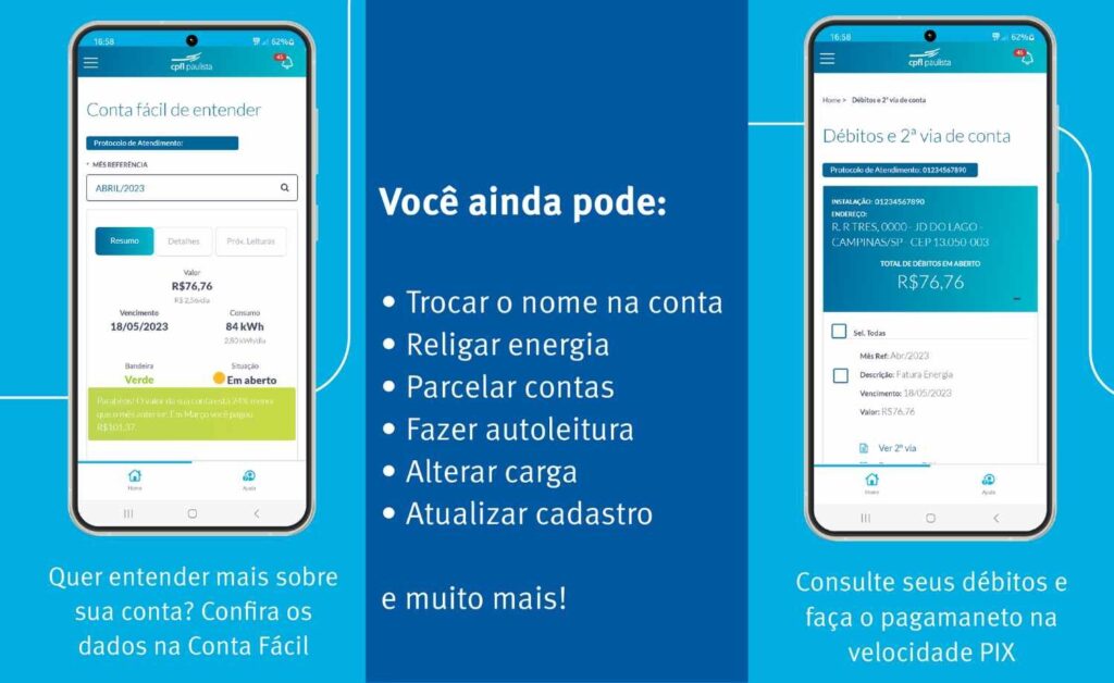 Conta de luz da CPFL Energia
