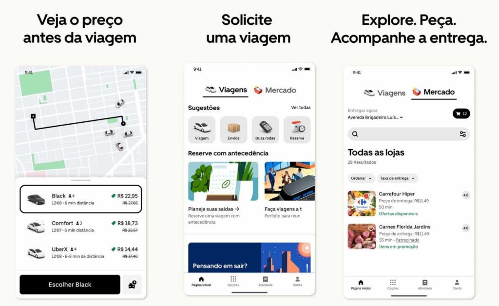 Como adicionar paradas extras no Uber
