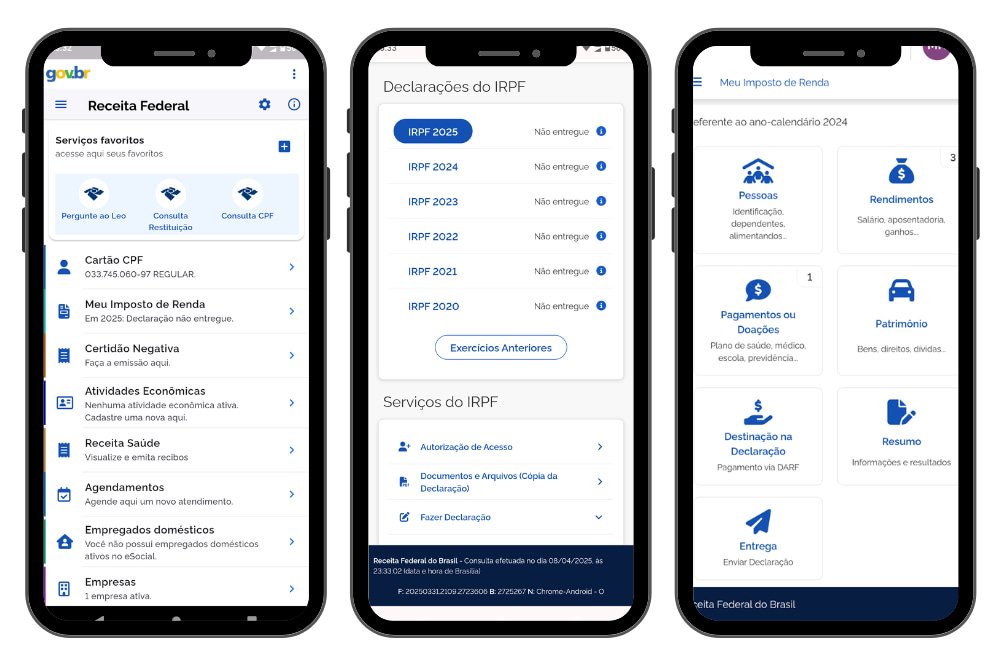 Aplicativo para declarar o Imposto de Renda