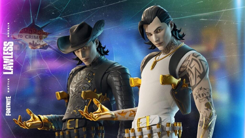 Traje Midas Fora da Lei no Fortnite