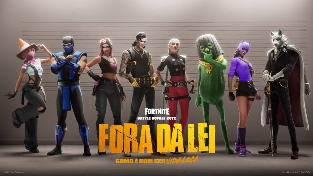 Traje Midas Fora da Lei no Fortnite