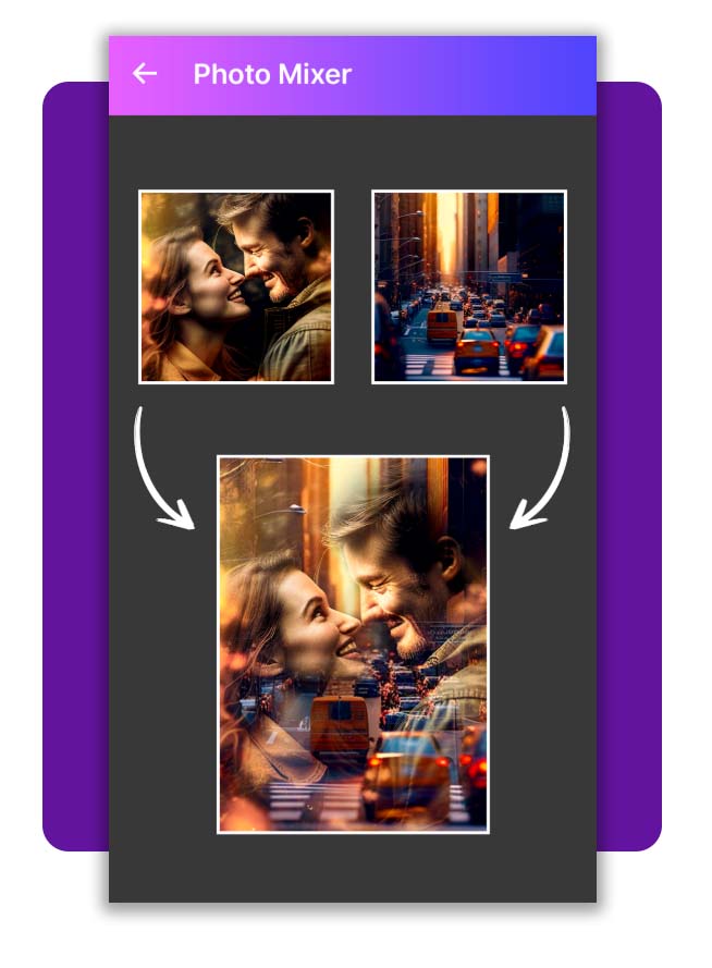 Juntar duas fotos em uma só