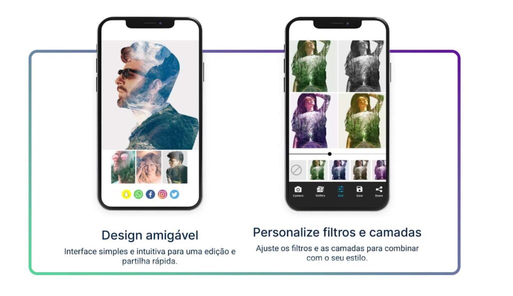 Juntar duas fotos em uma só