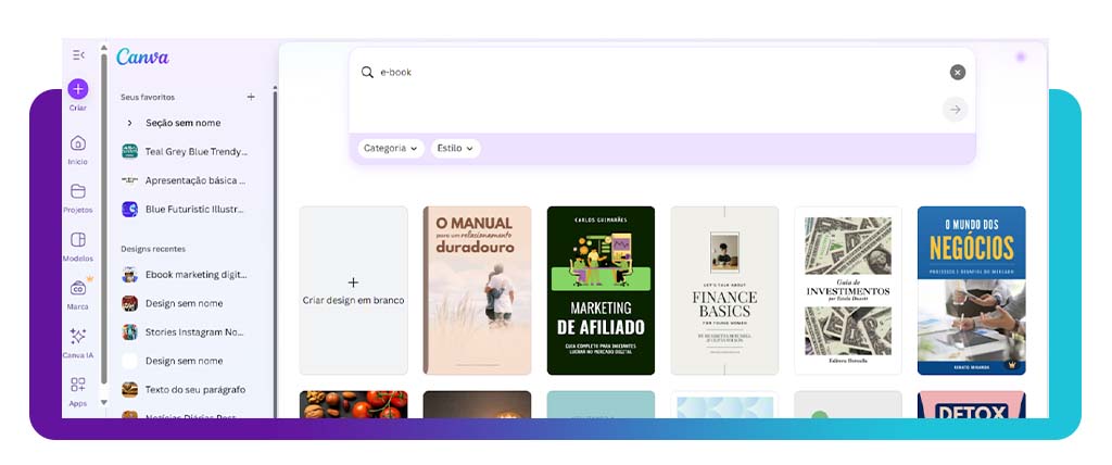 Criar um e-book profissional