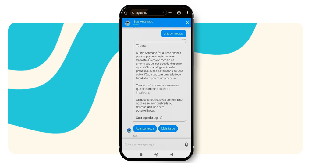 Direito ao kit de antena digital gratuito