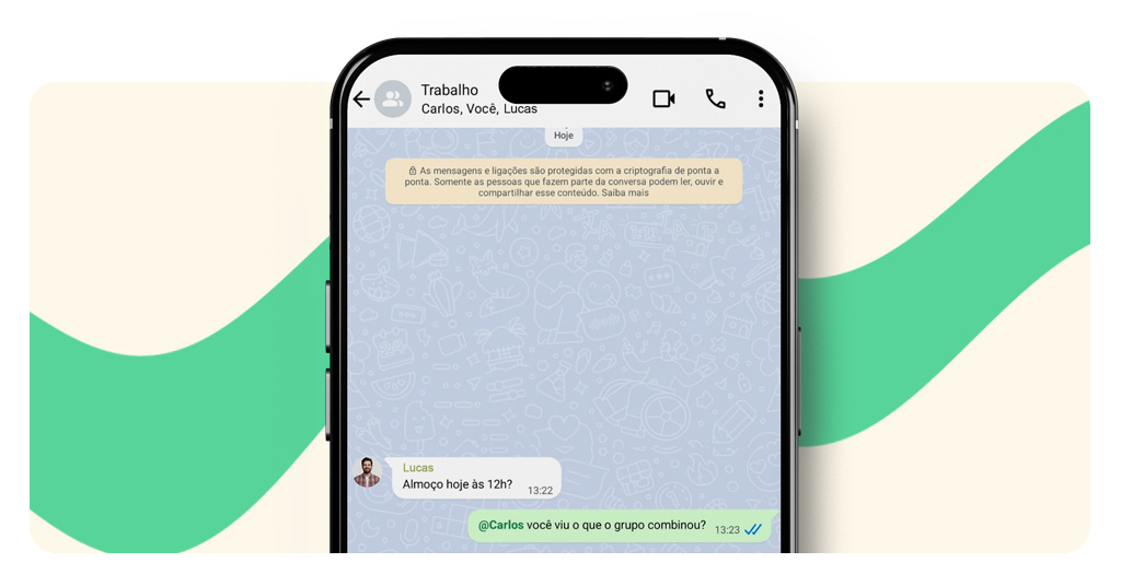 Formatação de texto do WhatsApp