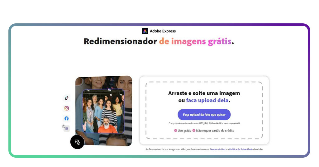 Diminuir o tamanho da foto