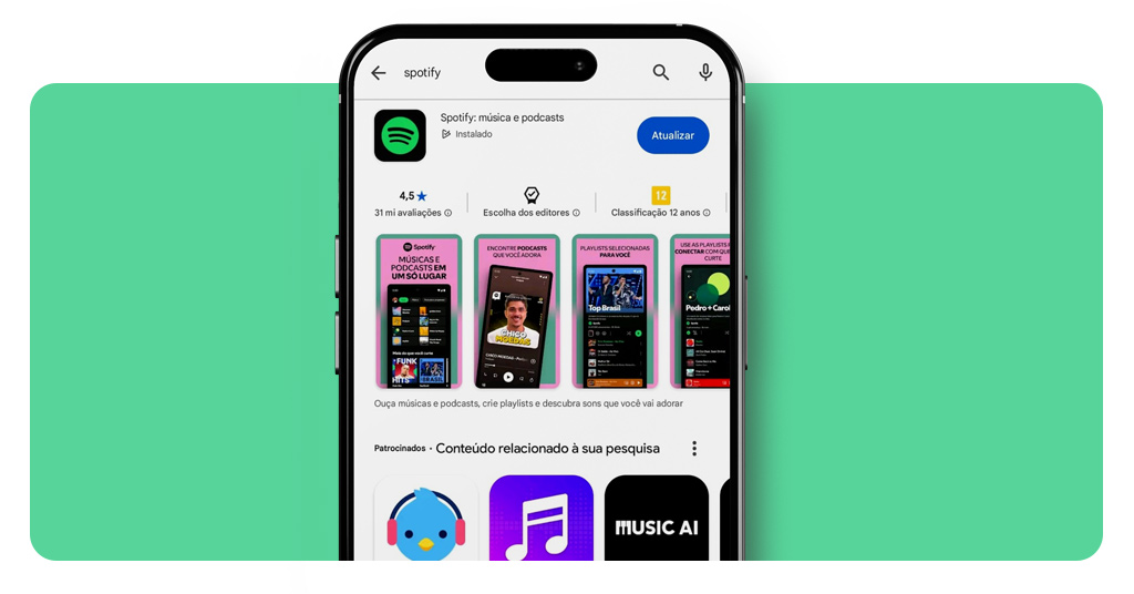 Ouvir música offline