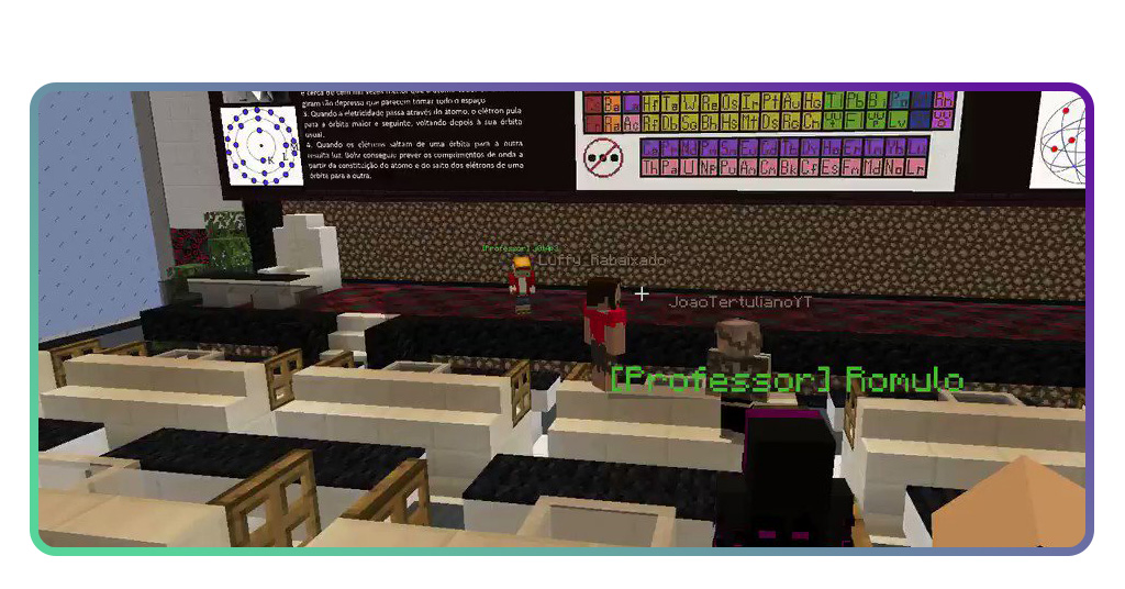 Escola no Minecraft