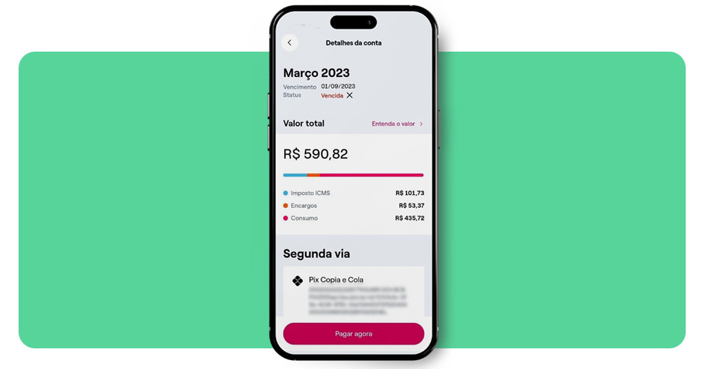 Emitir a fatura de luz pelo celular