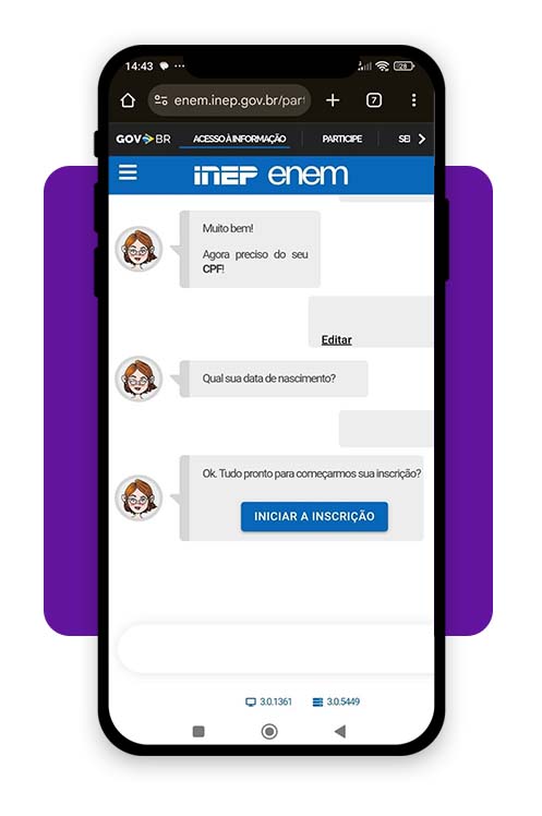 Inscrição do ENEM em 2025