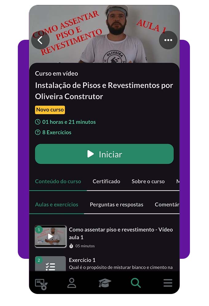 Curso de Instalação de Pisos e Revestimentos