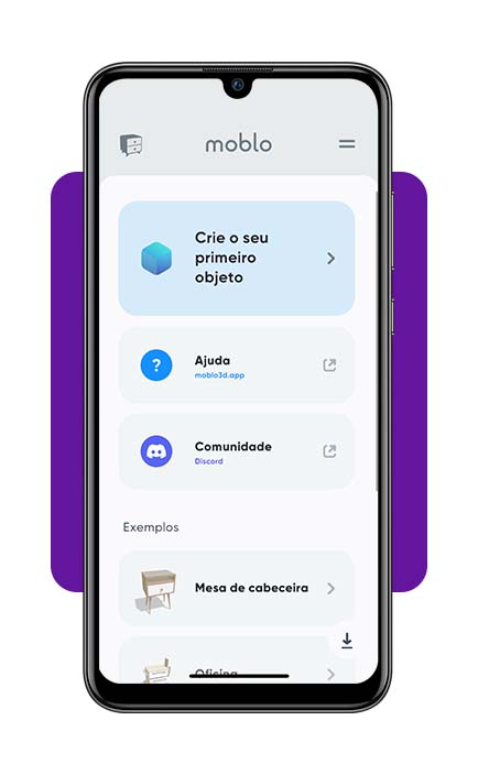 Aplicativo para criar móveis
