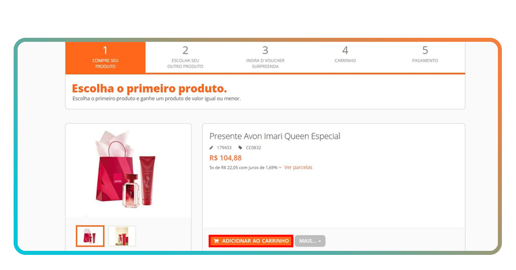 Ganhar produtos Avon