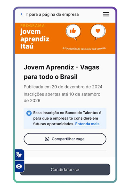 Jovem Aprendiz do Itaú