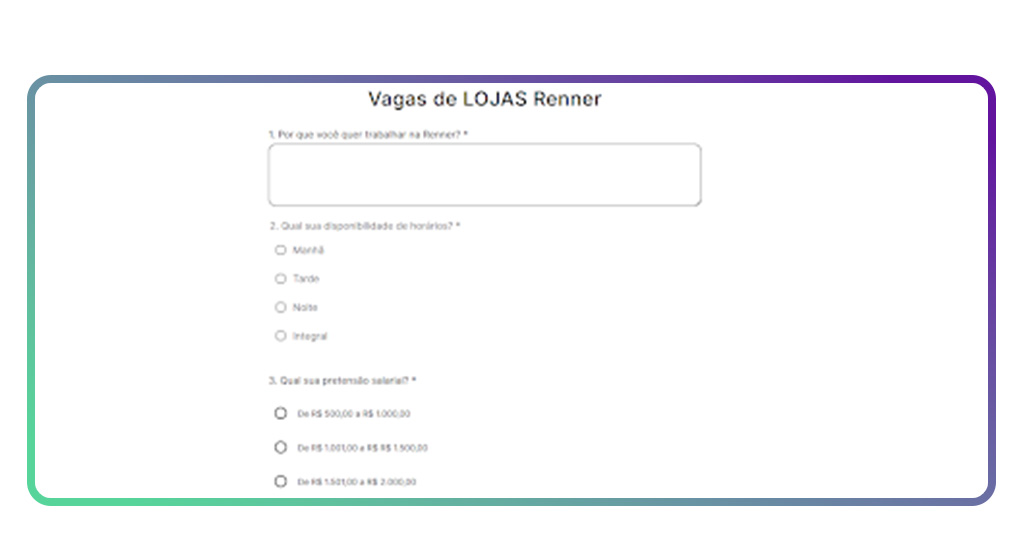 Jovem Aprendiz da Renner