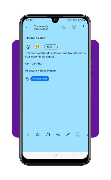 Caderno digital de notas