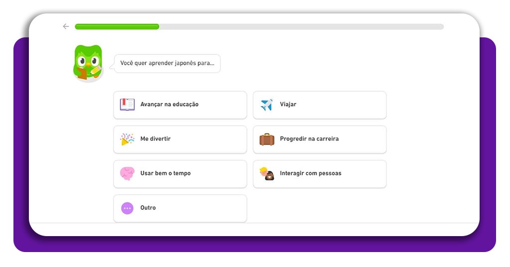 Curso de japonês no Duolingo