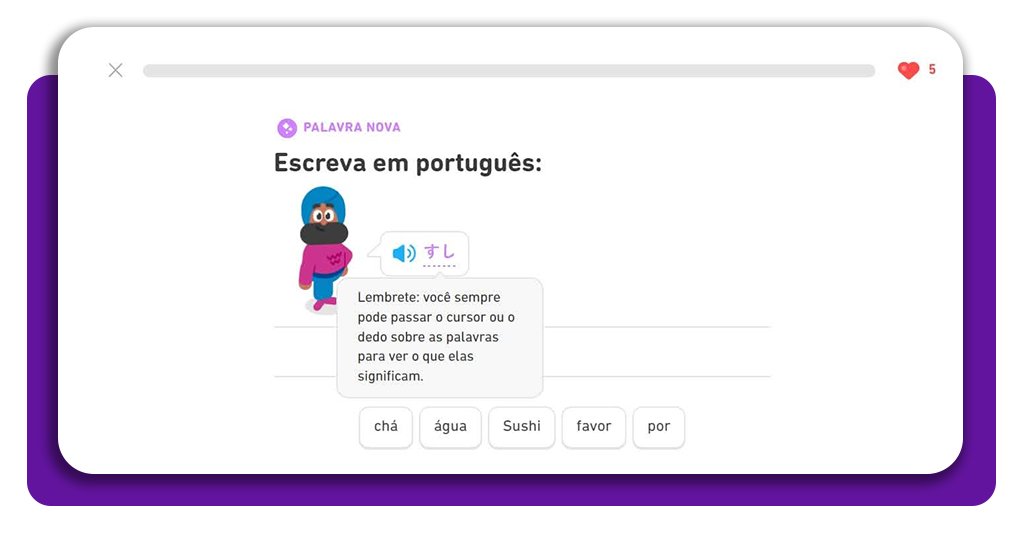 Curso de japonês no Duolingo