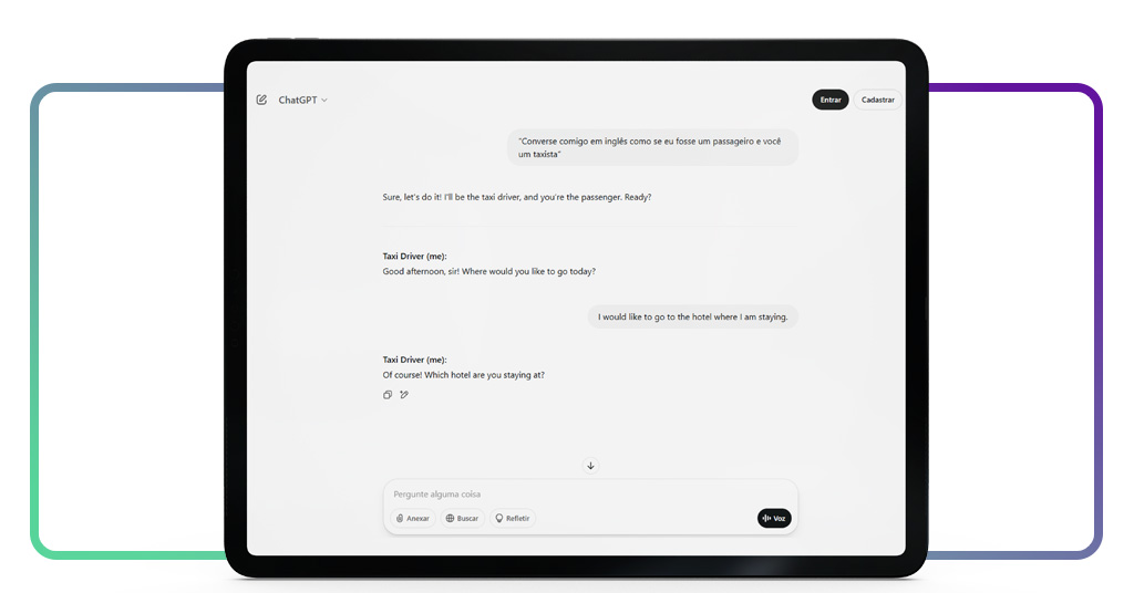 Prompts para aprender inglês