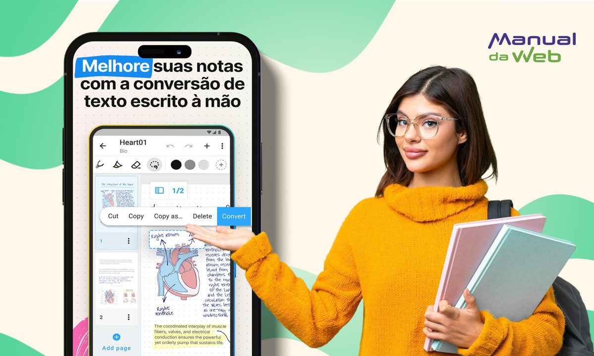Caderno digital para estudantes
