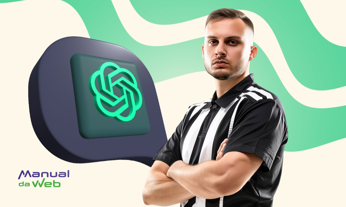 Jogador de futebol com a IA