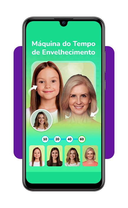 Aplicativo de envelhecimento