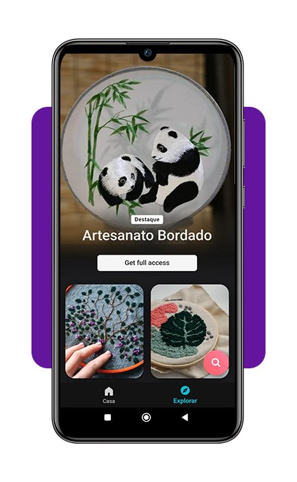 Aplicativo gratuito para aprender bordado de flores pelo celular 2 Aprender bordado de flores