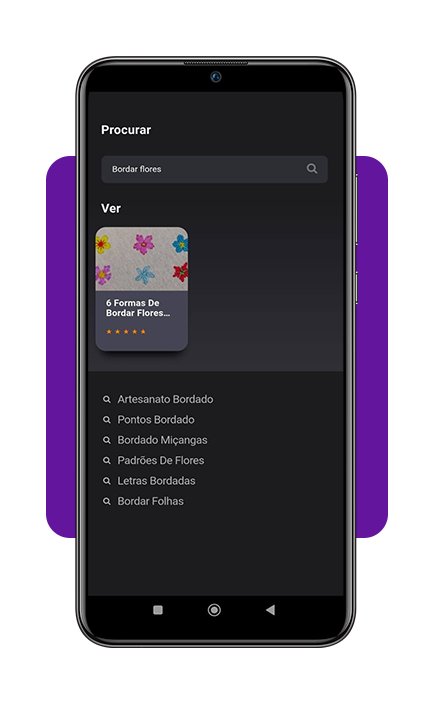 Aplicativo gratuito para aprender bordado de flores pelo celular 3 Aprender bordado de flores