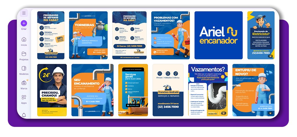 Artes prontas para encanadores