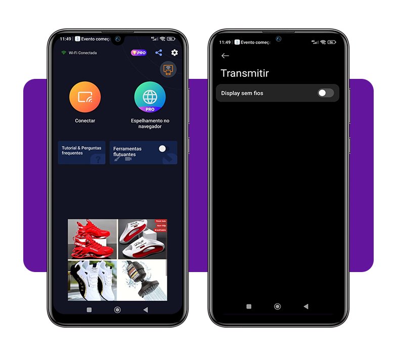 Transformar o celular em um projetor