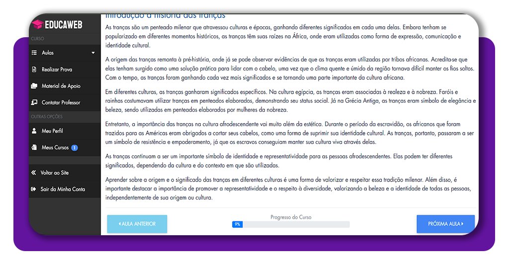 Curso de trancista online gratuito: veja como se inscrever 3 Curso de trancista online gratuito