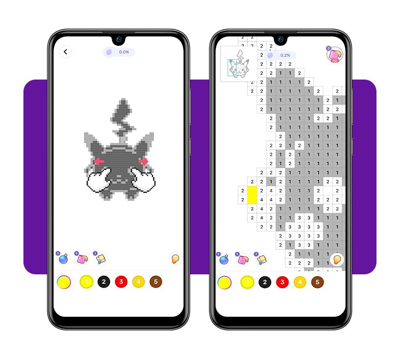 Jogo de colorir por número
