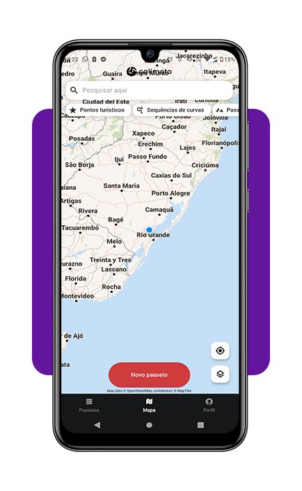 Aplicativo de GPS de moto