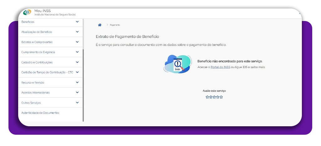 Consultar pagamentos do INSS