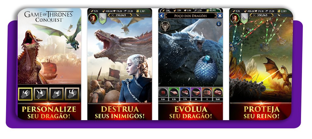 Aplicativo para jogar Game of Thrones no celular (jogo oficial) 2 Jogar Game of Thrones no celular