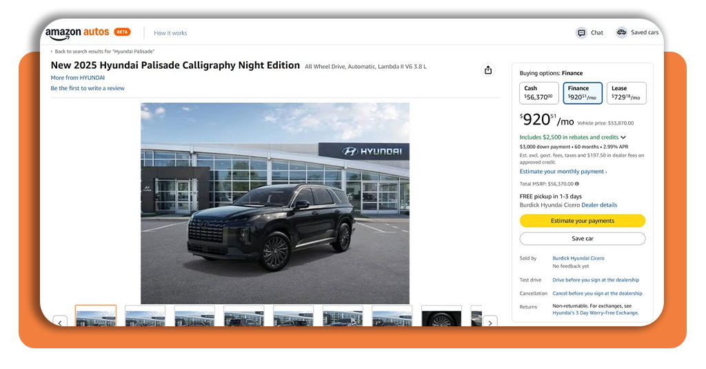 Buy Cars on Amazon