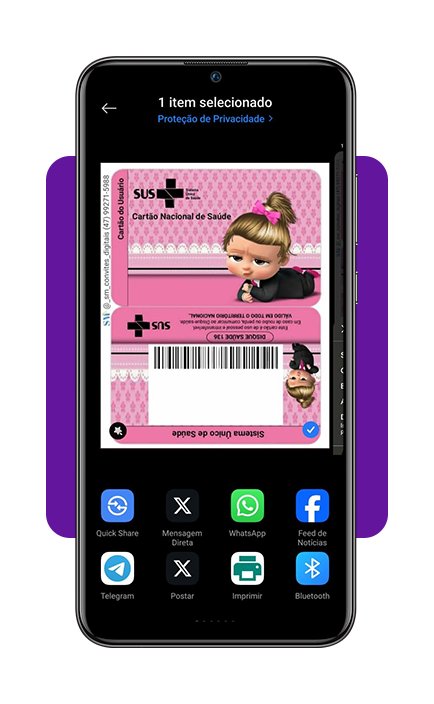 Baixe grátis um lindo cartão do SUS personalizado para seu filho 5 Cartão do SUS personalizado