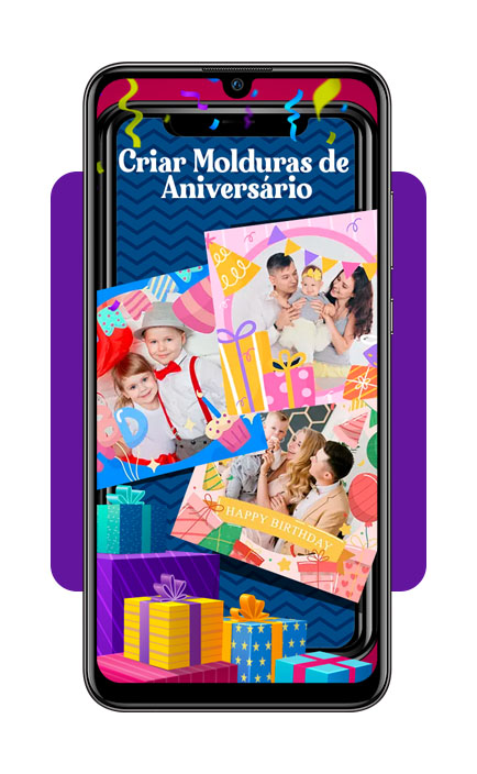 Cartão de parabéns com foto e nome